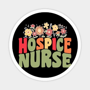 Hospice Nurse Floral Magnet